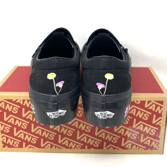 VANS Classic Slip On Stackform Shoe For Women Black Canvas Low Top VN0A7Q5R1OJ - Picture 7 of 11